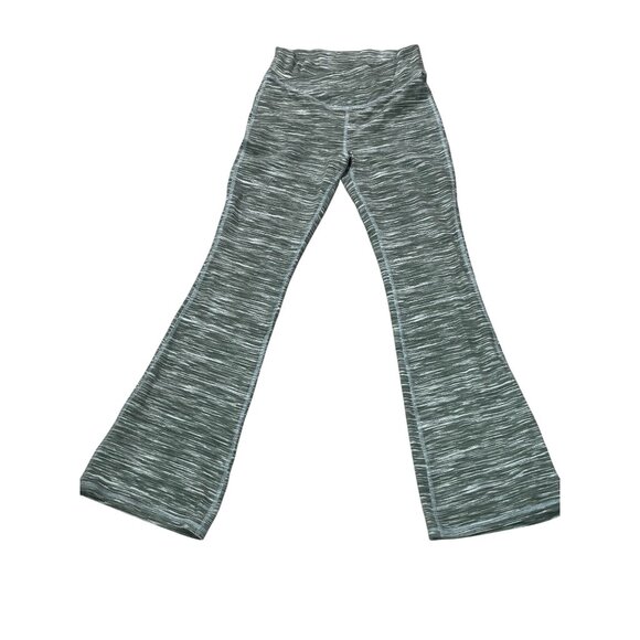 Old Navy Active Powerchill High-Rise Flare Go-Dry Pants XL 14-16 Green Striped - Picture 1 of 9